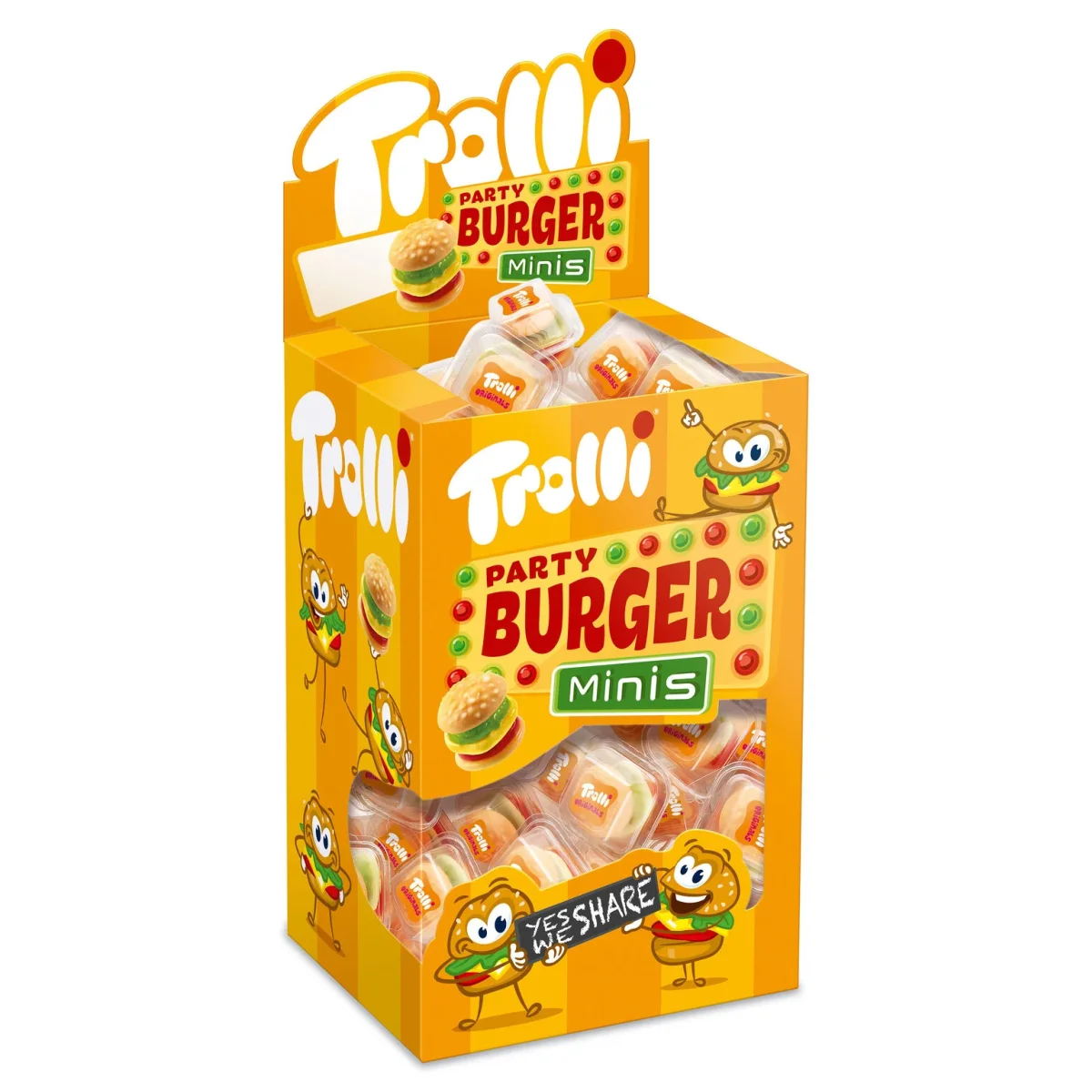 TROLLI PARTY BURGER MINIS 80u
