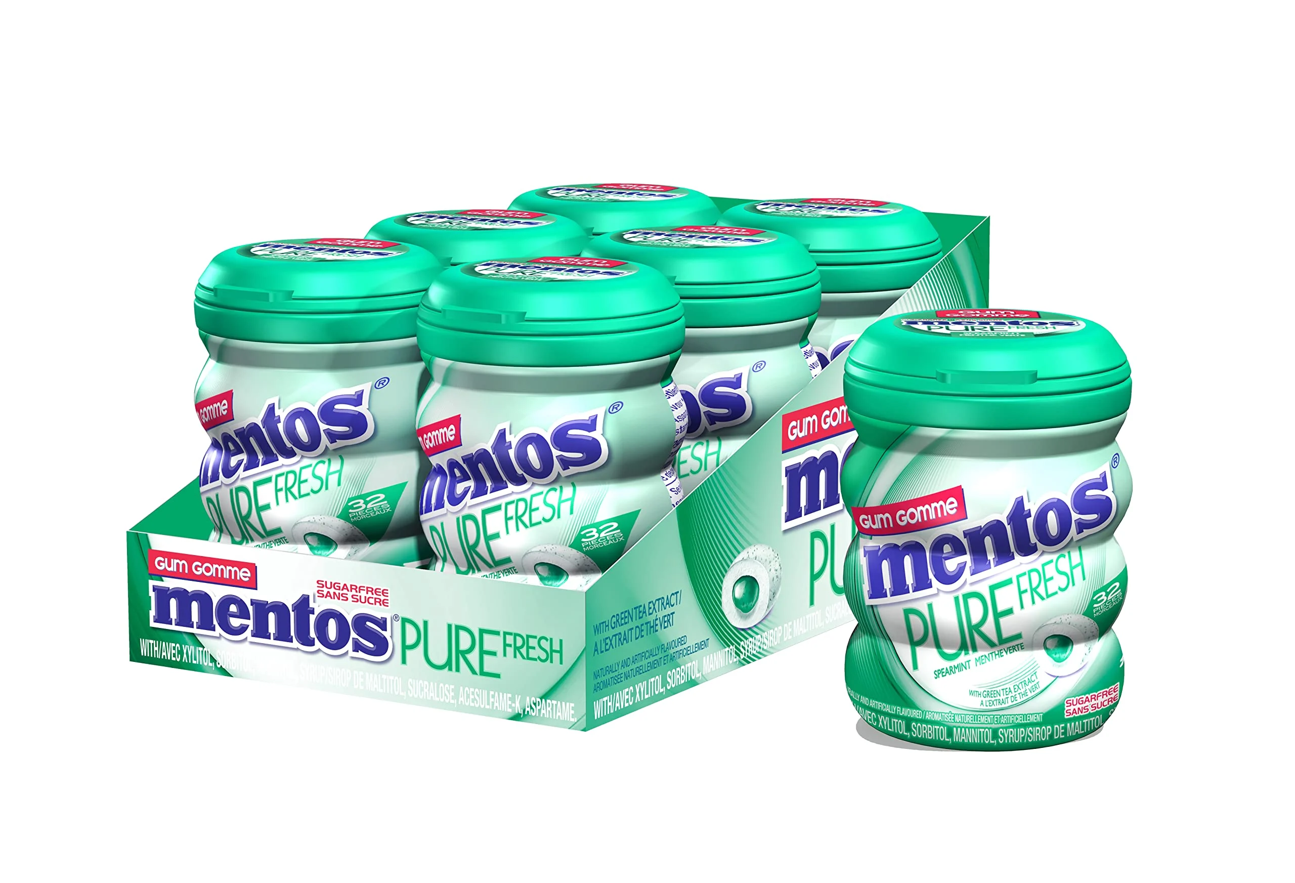 MENTOS PURE FRESH SPEARMINT BOTTLE 60g