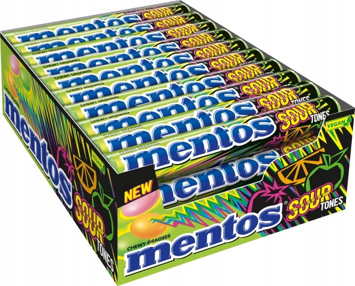 MENTOS SOUR TONES 40x37.5g